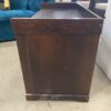 Dark Wood Entry Bench with Shoe Storage