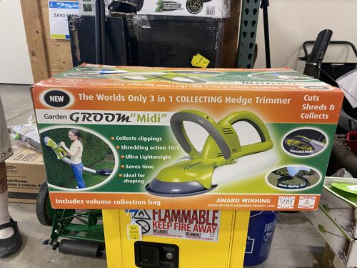 GARDEN GROOM Midi 3-in-1 Hedge Trimmer and Clipping Collector
