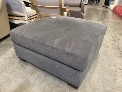 Millennium Grey Fabric Square Ottoman