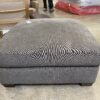Millennium Grey Fabric Square Ottoman