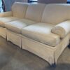 HARDEN Warm Cream Skirted 3-Seater Sofa
