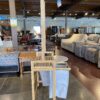 All Wood Rolling 2-Bin Laundry Cart