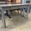 ATLANTIC FURNITURE Grey Lexi Desk with Outlet