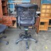 Black Mesh Adjustable Drafting Stool