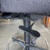 Black Mesh Adjustable Drafting Stool