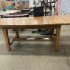 Rustic Trestle Leg Dining Table with Leaves