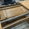 Rustic Trestle Leg Dining Table with Leaves