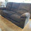 Charcoal 3-Seater Power Recliner Sofa w/ Cords