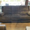Charcoal 3-Seater Power Recliner Sofa w/ Cords