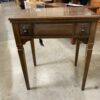 SINGER Vintage Dark Wood Tuck-Away Sewing Machine and Chair
