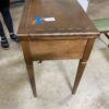 SINGER Vintage Dark Wood Tuck-Away Sewing Machine and Chair
