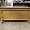 Distressed Large Square Wooden Coffee Table w/ 4 Drawers