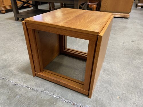 Vintage Teak Cubic Nesting Tables (3)