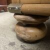 Distressed Large Square Wooden Coffee Table w/ 4 Drawers