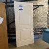 White 2-Panel Exterior Door, Undrilled
