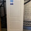 White 2-Panel Exterior Door, Undrilled