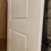 White 2-Panel Exterior Door, Undrilled