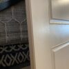White 2-Panel Exterior Door, Undrilled