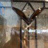 Dark Blue-Grey Entry Door w/ Decorative 1/4 Light, Undrilled