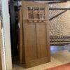 Rustic 1/4 Light Natural Wood Entry Door w/ Shelf