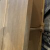 Rustic 1/4 Light Natural Wood Entry Door w/ Shelf