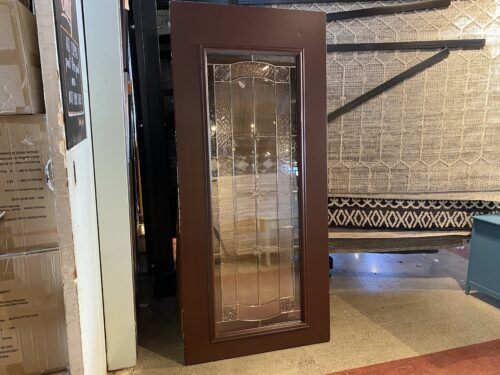 Decorative Glass Entry Door, Undrilled