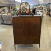 Tiger Grained 4 Drawer Tallboy Vanity Dresser