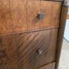 Tiger Grained 4 Drawer Tallboy Vanity Dresser