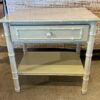 Pale Bamboo-Look Single Drawer Side Table