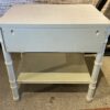 Pale Bamboo-Look Single Drawer Side Table
