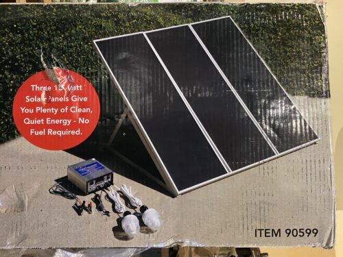 CHICAGO ELECTRIC 45 Watt Solar Power Kit Model #90599