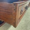 Ornate Cherry Stained Console Table 3-Piece Set