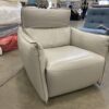 NATUZZI EDITIONS  Beige Leather Recliner