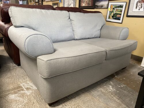 KLAUSSNER Plush Grey Loveseat
