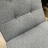 JASON Blue Upholstered Arched Back Slipper Chair