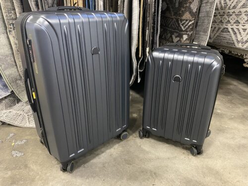 NEW! DELSEY PARIS Accelerate Two Piece Hardcase Carry-on Luggage Set in Dark Grey