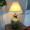 Vintage Large Marbled Ceramic Table Lamp