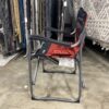 TIMBER RIDGE  Red and Black Heated Seat Camping Chair with Tray