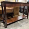 Dark Wooden Single Drawer Sofa Table