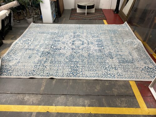UNIQUE LOOM Brooklyn Collection Blue 9x12 Rug