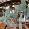 Petite Metal Palm Tree Accent Table