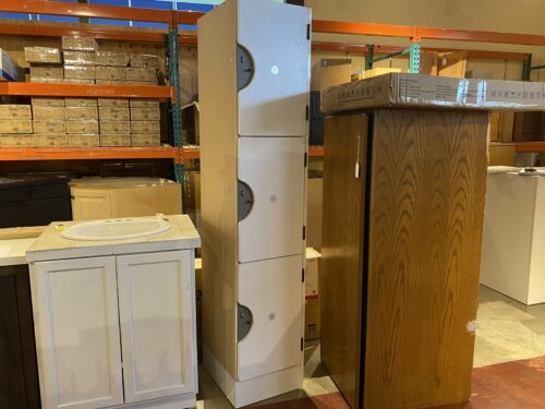 IDEAL Tall Slim White Locker Bank, 16-18