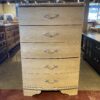 Lightweight Cream 5-Drawer Tallboy Dresser