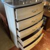 Lightweight Cream 5-Drawer Tallboy Dresser