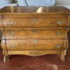 Stately Vintage 3-Drawer Side Dresser w/ Faux Keyholes