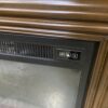 CARLINGTON Dark Walnut Electric Fireplace Console