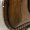 ASHLEY Light Brown Loveseat w/ Wooden Frame