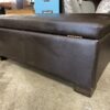 Black Rectangular Storage Ottoman