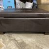 Black Rectangular Storage Ottoman