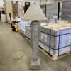 Wicker Basket Ceramic Pedestal Lamp